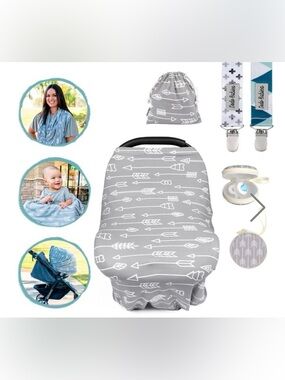 Dodo Babies Nursing Cover Set Breastfeeding and Car Seat Cover